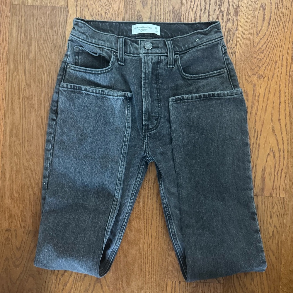 Abercrombie & Fitch Women's Skinny Jeans - Dark Gray